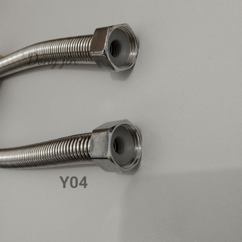 Hot Water Hose selang flexible kaku air panas 60cm stainless Y04