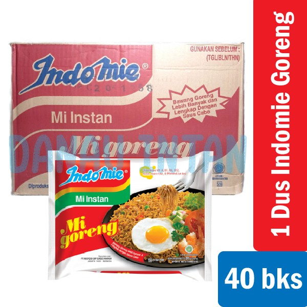 

1 Dus / Karton (isi 40 Pcs) Indomie Goreng Spesial Mie Instan