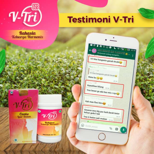 OSB V-Tri Hebal Khusus Wanita 100% ORIGINAL