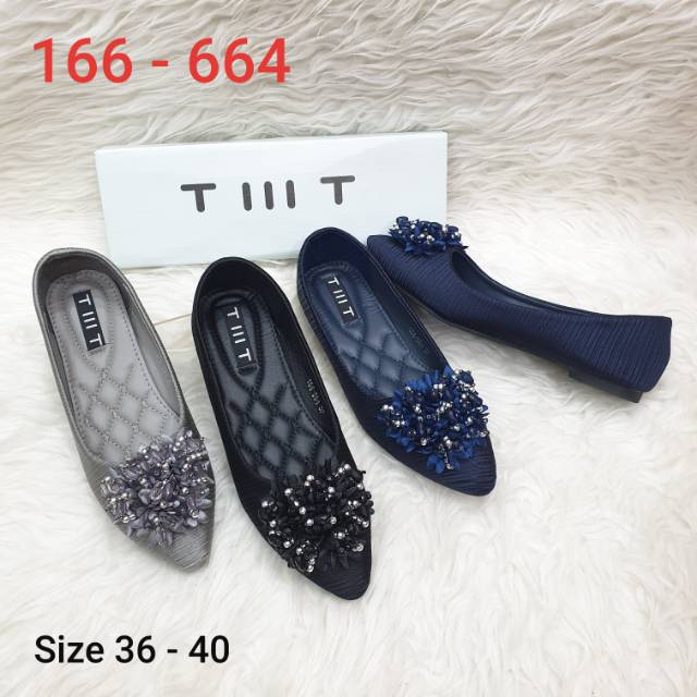 Sepatu Flat TIIIT Bunga/ 166-664/ Size36-40