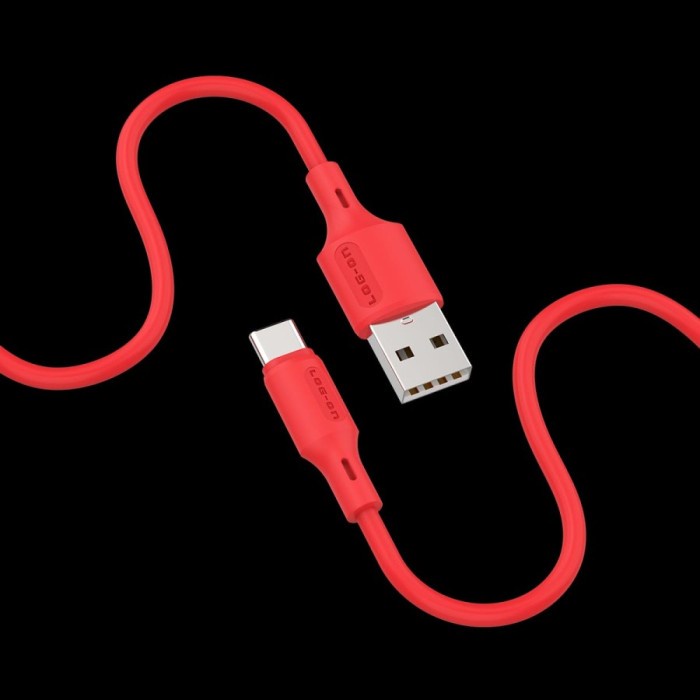 KABEL DATA CABLE LO-CB28 USB TYPE TIPE C - MICRO USB - IOS LIGHTNING 2.4A 480MBPS 1M LOG ON