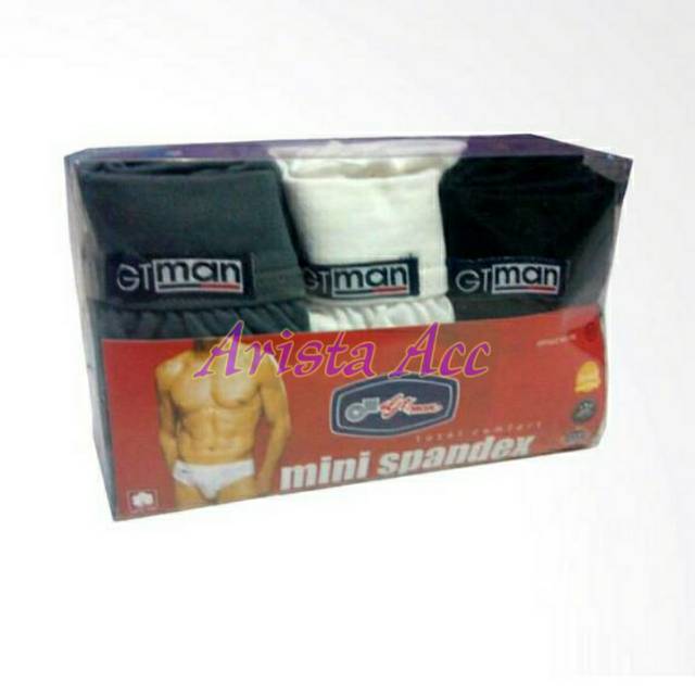 Celana Dalam Pria GT Man 708 Mini Spandex / CD Pria / Harga 1 KOTAK 3 POTONG