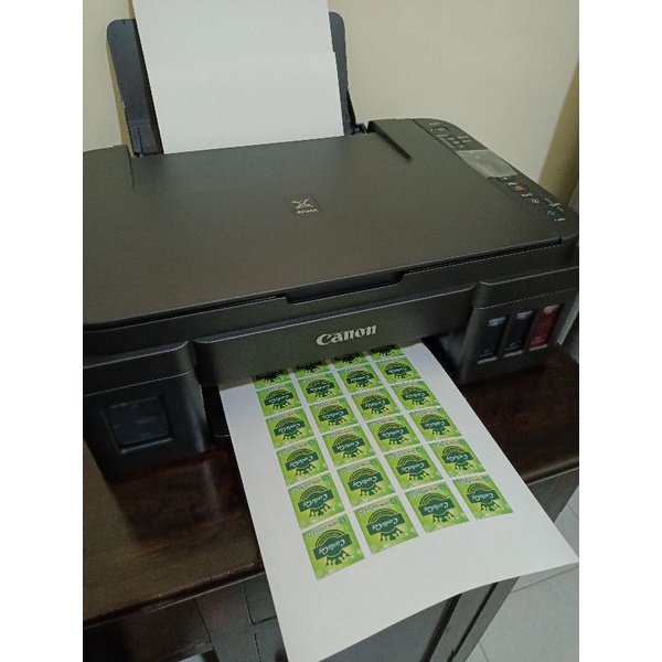 

NO CUTTING!! Jasa Print Sticker A4 bisa untuk Logo Toko dsb stiker glossy doff vynil transparan