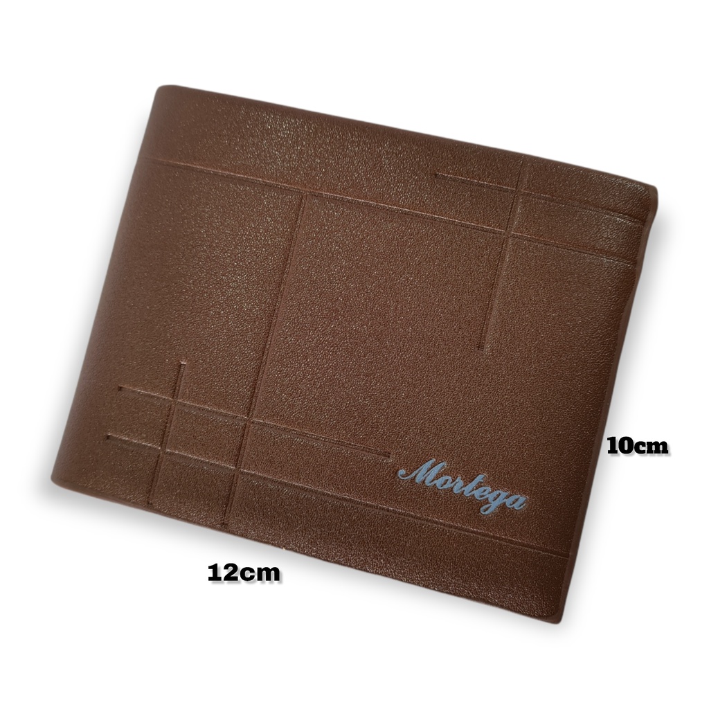 Mortega - Dompet Pria Kulit Sintetis . Dompet Lipat Mortega Leather Wallet