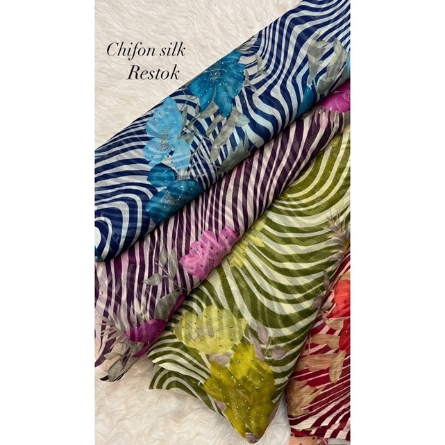 Kain Chiffon silk Premium