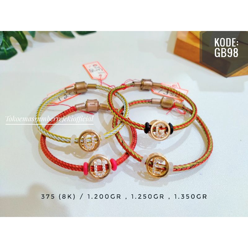 Gelang tali / gelang tali dewasa / gelang tali kadar 375 / gelang tali kadar 8k / Gelang tali 375 / 
