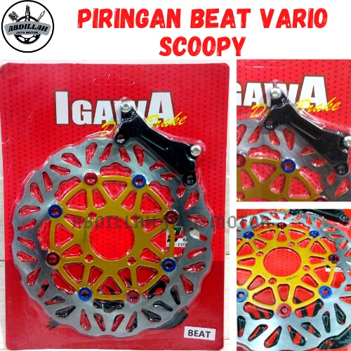 PIRINGAN CAKRAM BEAT IGAWA 260MM PLUS BRAKET BEAT VARIO SCOOPY