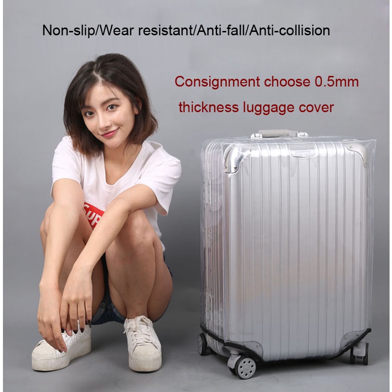 【20/24 inci】Sarung Koper/Luggage Pelindung Cover/Sarung Pelindung Bagasi/Cover Luggage Transparan