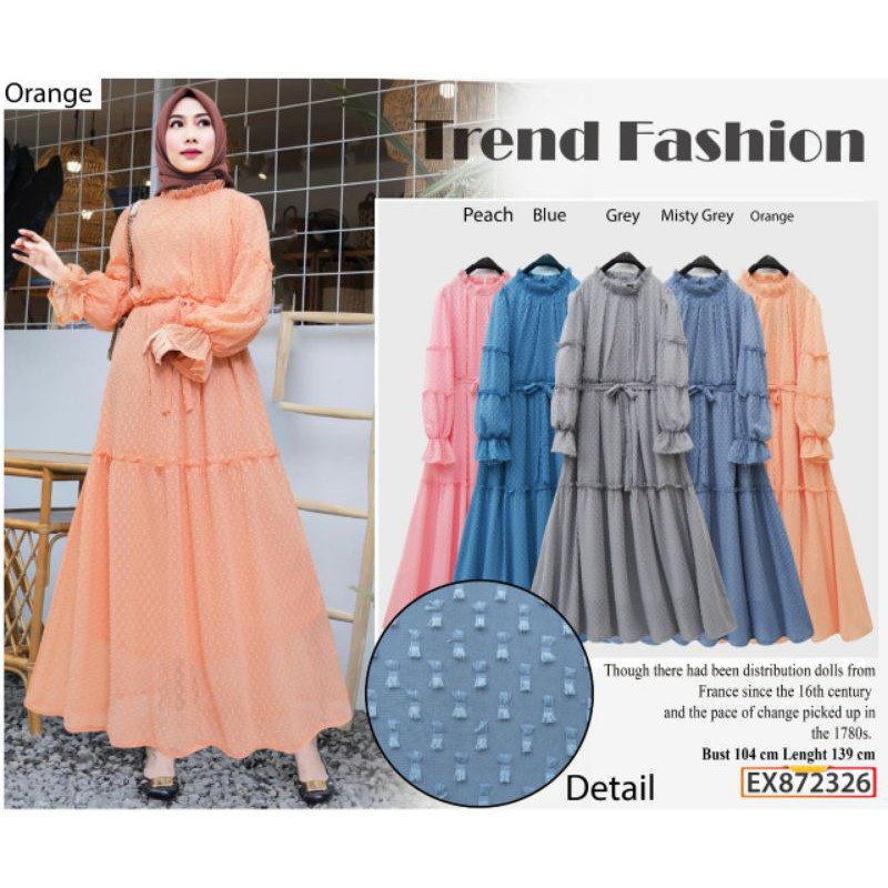 872326  GAMIS EXTU POLOS RUBIAH