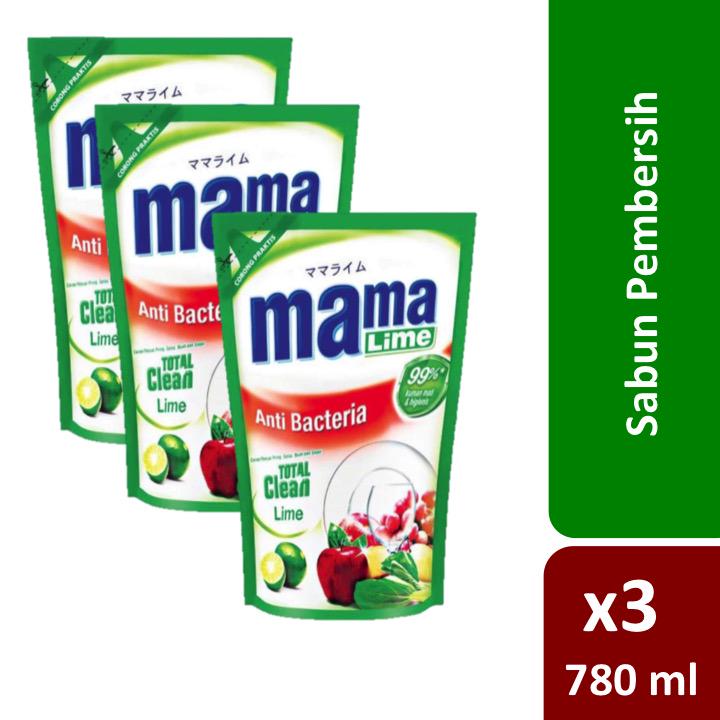 Mama Lime Anti Bacteria Pouch 780ml Triple Pack Shopee Indonesia