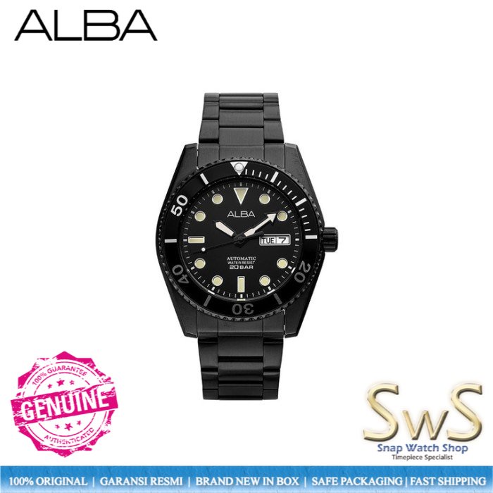 Alba Automatic AL4331 Stainless Steel Original Resmi Jam Tangan Pria