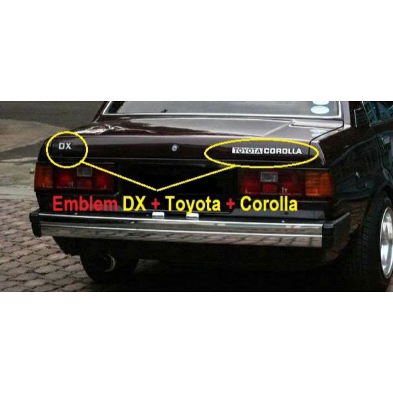 EMBLEM Corolla DX