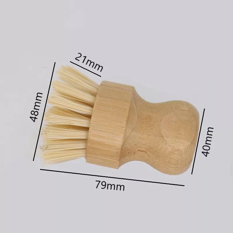 sikat sisal bambu serbaguna / cleaning brush bamboo handle kitchen plate bowl sink stove / sikat pembersih dapur buah sayur peralatan rumah tangga piring panci wajan karpet