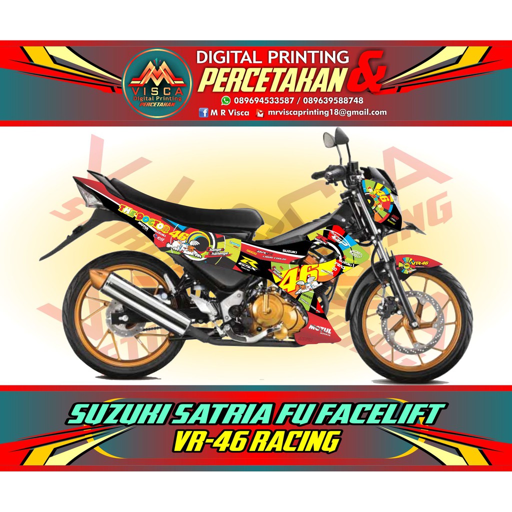 Desain Cutting Sticker Motor Satria Fu Kartun Zumimylittlejourney