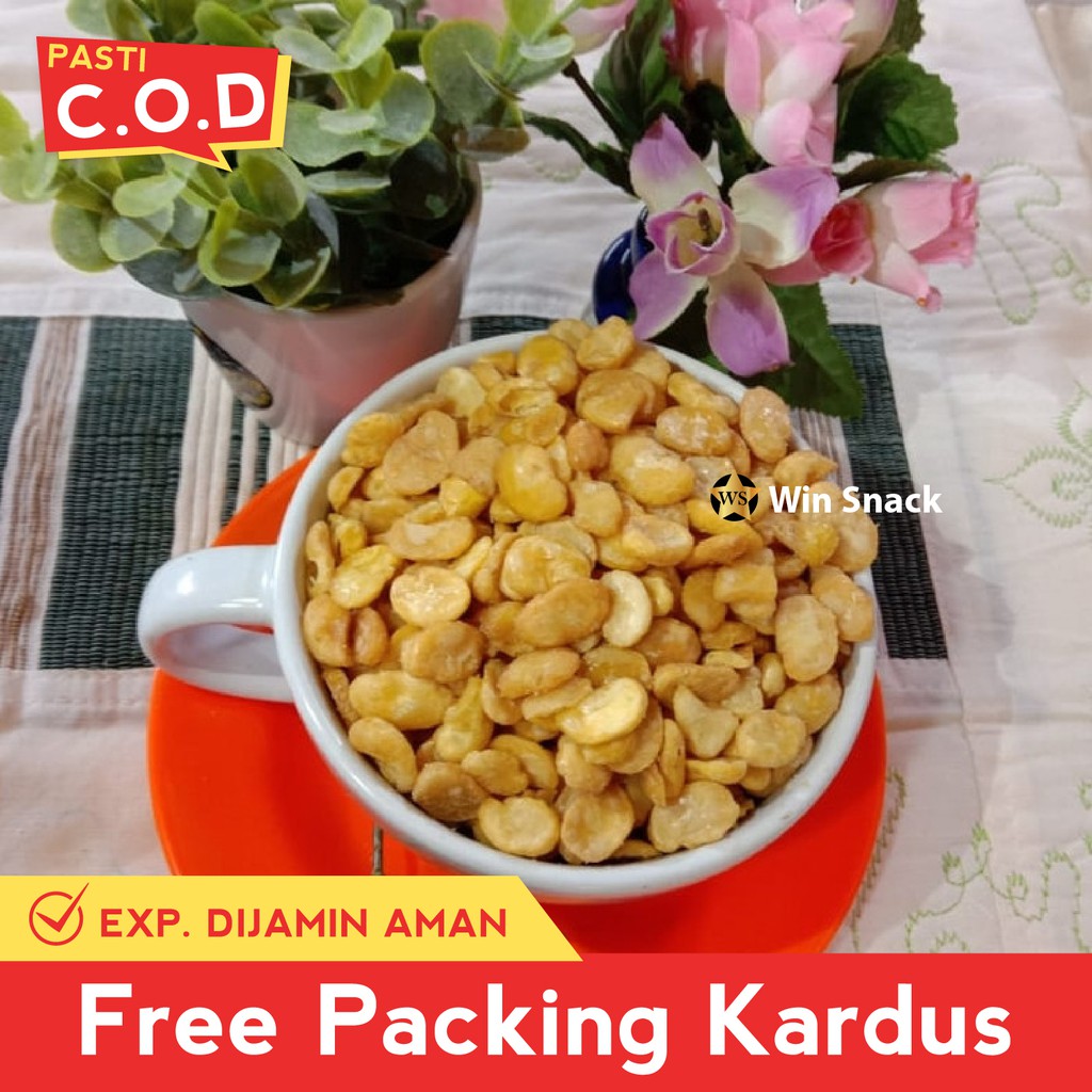 

TERMURAH SNACK Kacang Koro kulit / koro kupas asin / koro pedas balado 250 GRAM MAKANAN RINGAN