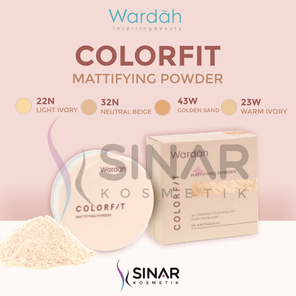 ✦SINAR✦ Wardah Colorfit Mattifying Powder 15gr