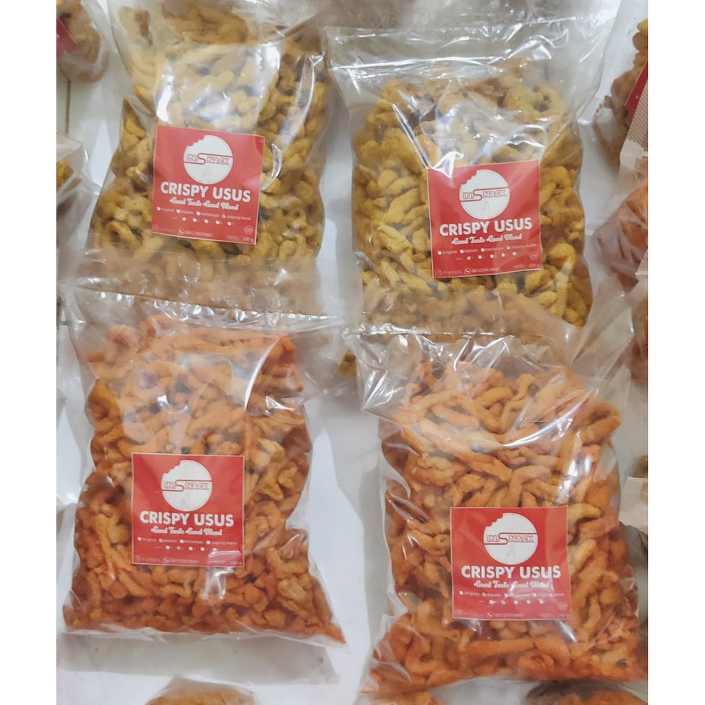 

KERIPIK USUS AYAM 1 KG / CEMILAN ENAK / VARIAN RASA /ORIGINAL/ BALADO/ BARBEQUE /HOT SPICY