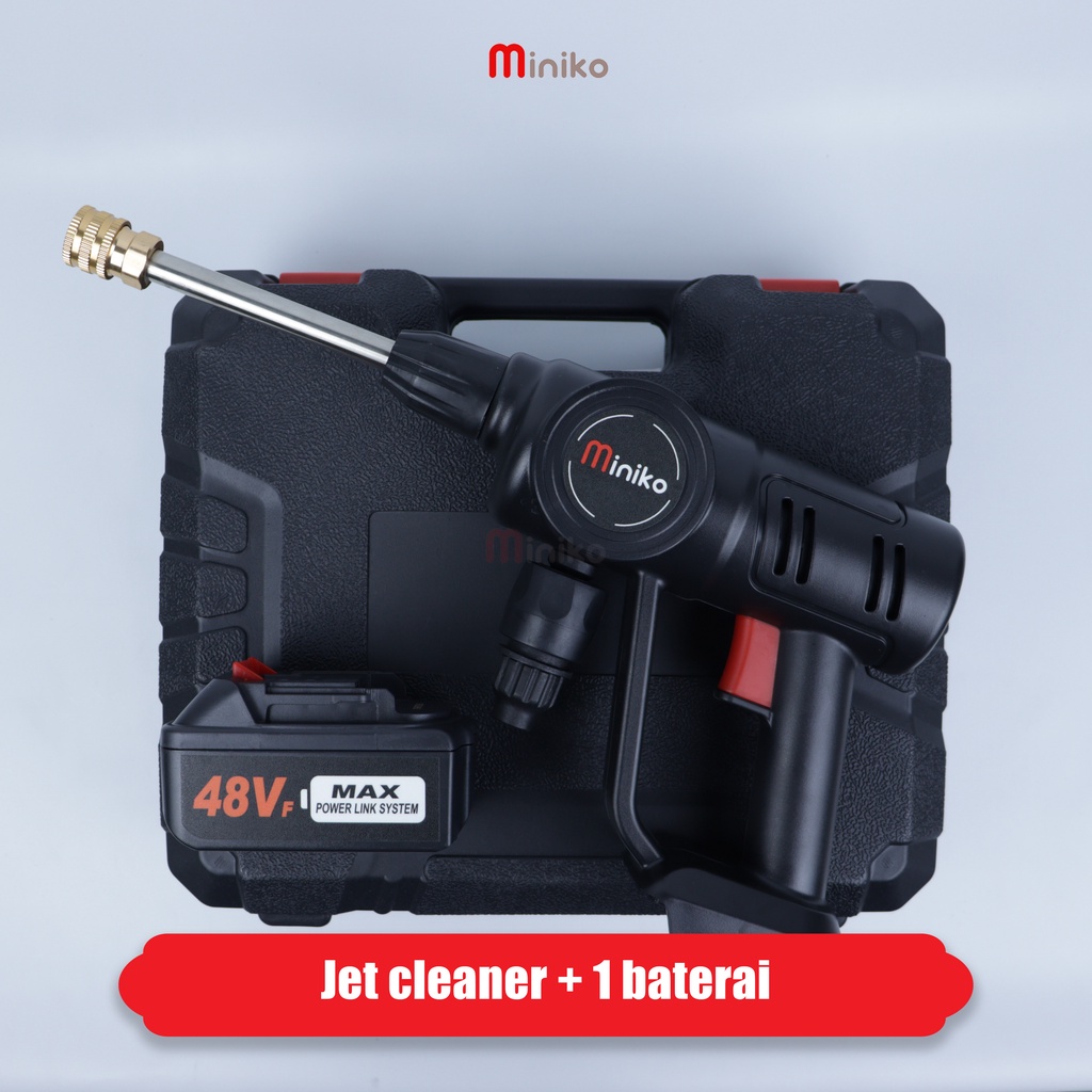 Jet Cleaner Cordless 48Volt Dan 96Volt Set Alat Cuci Motor Mobil Miniko