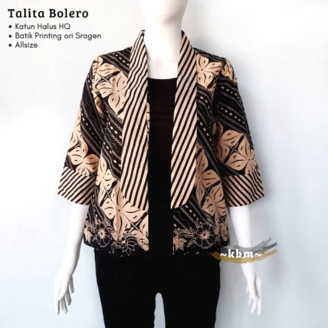 Talita bolero ori batik solo batik modern dan kekinian