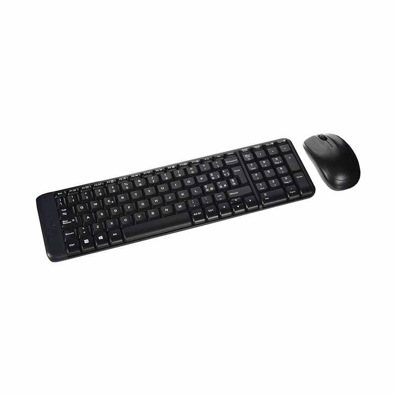 Logitech MK220 Keyboard + Mouse Logitech Wireless Black Black