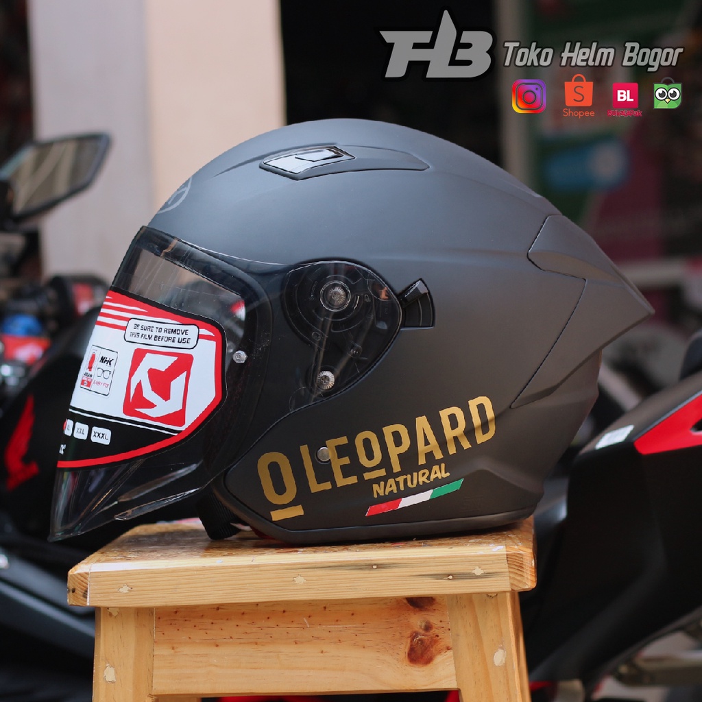 NHK S1 GP Pro PLUS solid Black Dof stiker Leopard GOLD