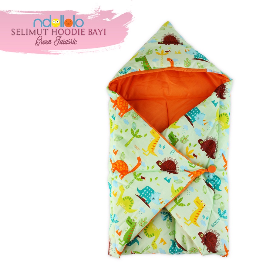 PREMIUM Selimut Bayi Model Topi / Hoodie Baby Blanket Lembut Isi Padding Tebal dan Empuk Ndollolo