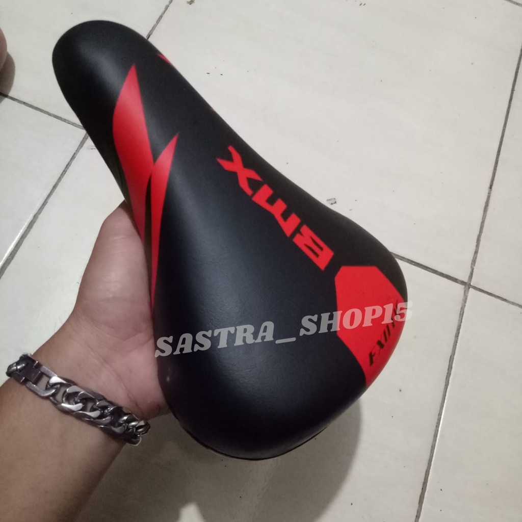 Saddle EXOTIC Sadel Sedel Jok Sepeda BMX Sepedah Lipat Lipet Anak 18 20 Inch Super Empuk Murah