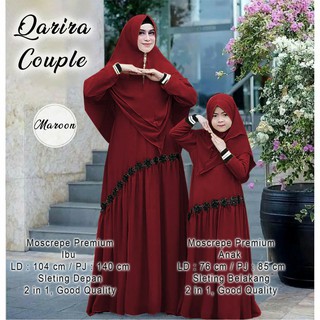 CP MOM KID QARIRA FREE BERGO BAJU  MUSLIM COUPLE  IBU  DAN  