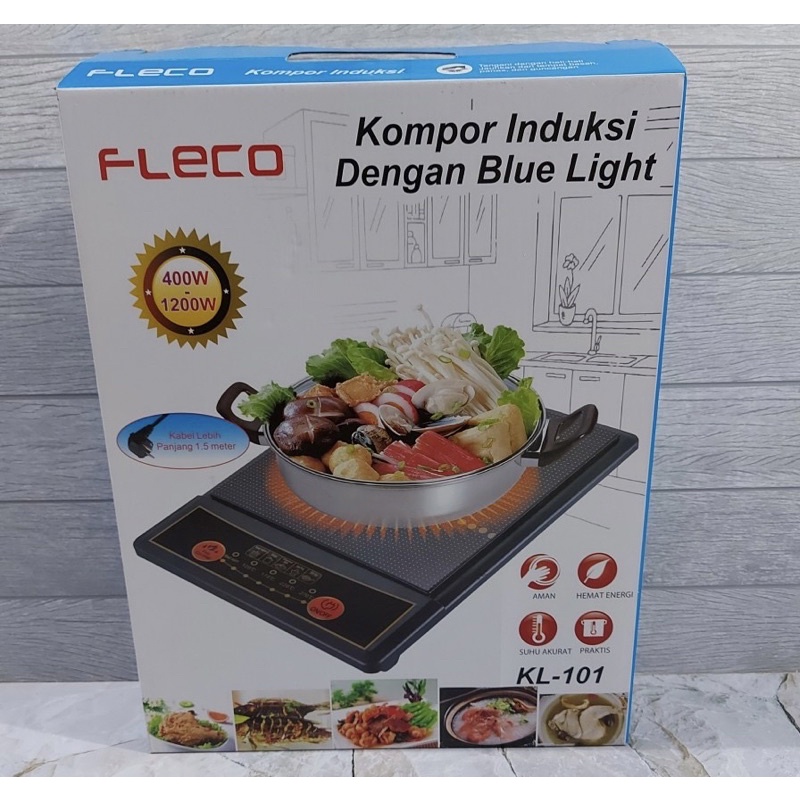 Kompor Induksi Dengan Blue Light Layar Sentuh Fleco KL-101 // KL-102 // Kompor Listrik