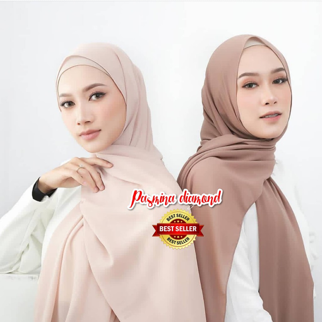 Pasmina Diamond Italiano Premium Jahitan Rapi