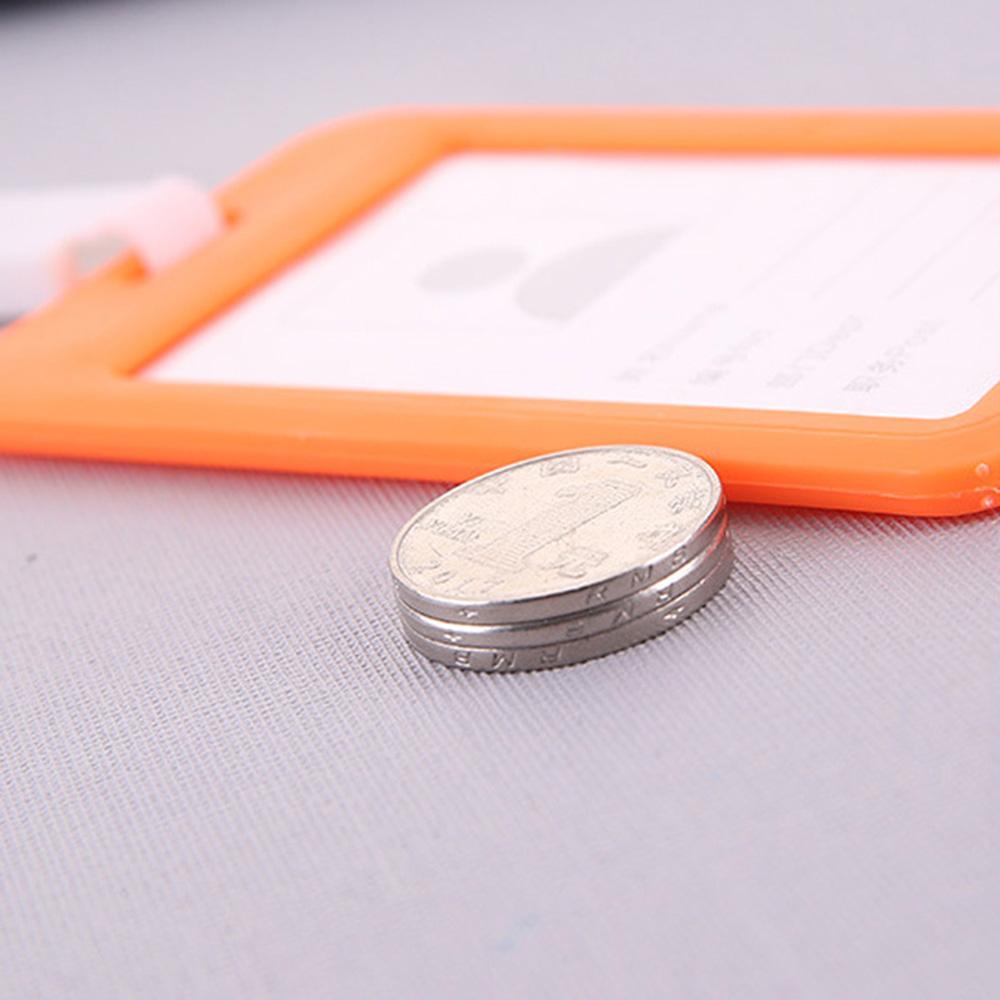 Lanfy ID Card Holder Dual Bening Serbaguna Kantor Sekolah Bisnis Pameran Lengan Kartu