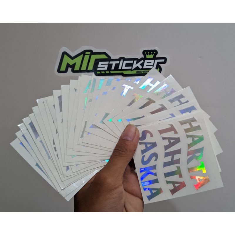

stiker harta tahta custom nama