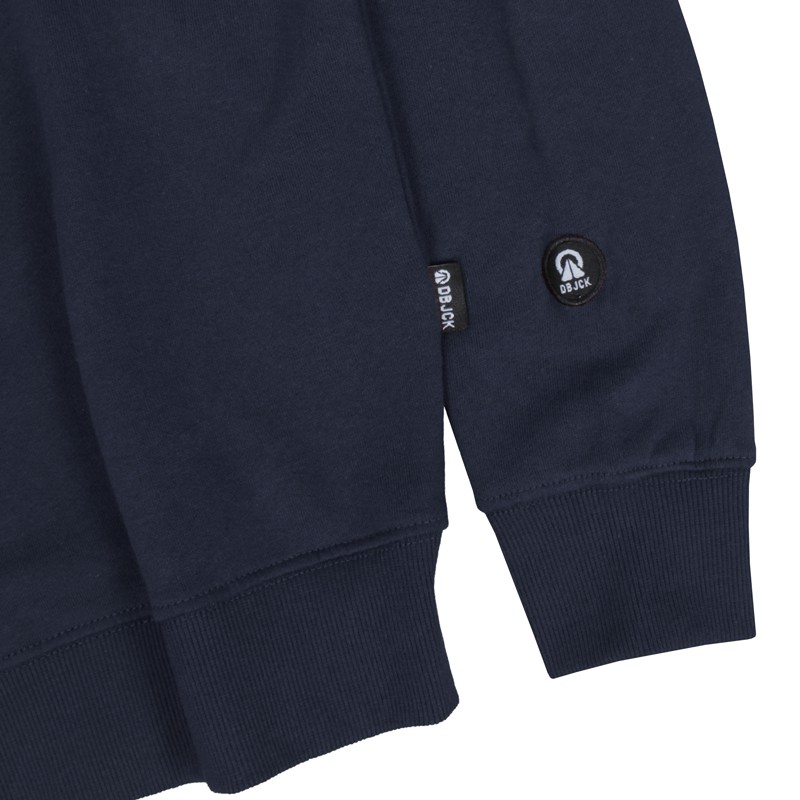 NEW Dobujack Sweater Little Logo Yellow Navy Crewneck