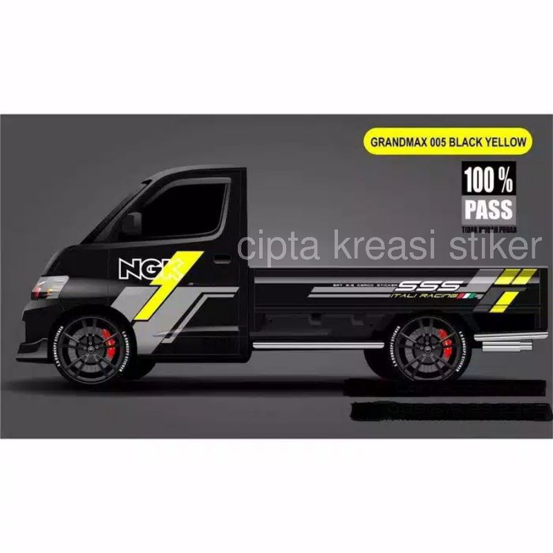 TERLARIS STICKER STIKER CUTTING VARIASI STIKER LIST MOBIL GRAND MAX TRAGA ESPAS L300 T120 CARRY PICK