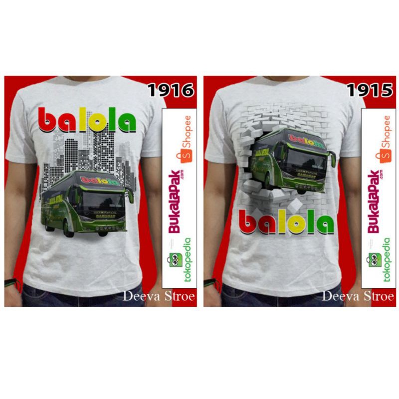 kaos baju bus bis balola