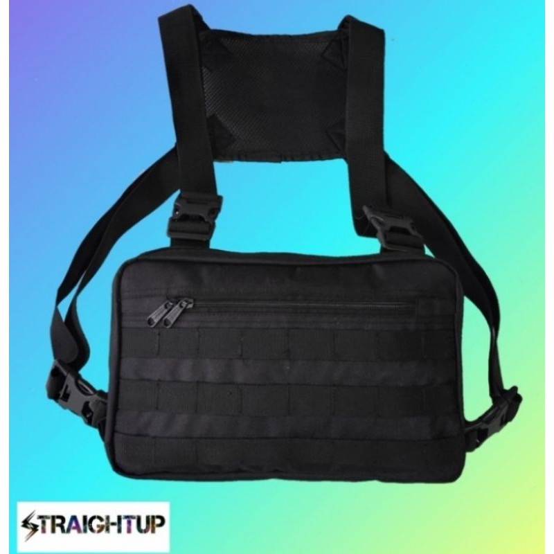 Tas Dada Motor Hitam /Chest Bag Tactical/Tas Dada