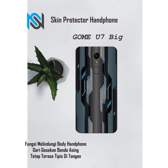 Isi 2pcs Garskin Hp Gome U7 Big Motif armor - Free Custom Motif