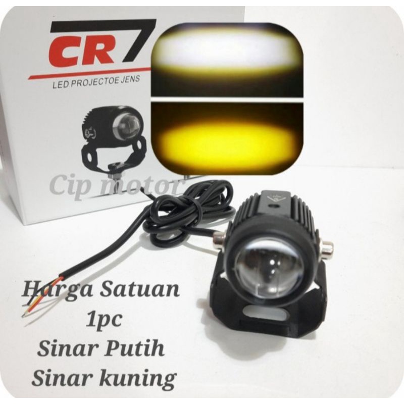 Lampu Tembak D2 Laser Mini Kuning Putih CR7 Harga 1Pcs