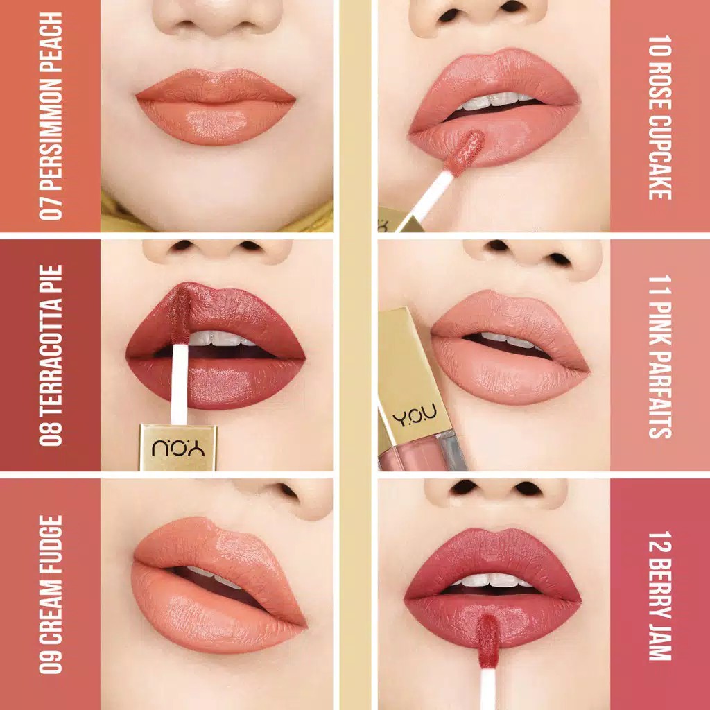 YOU The Gold One New Rouge Satin Lip Cream Resmi Original