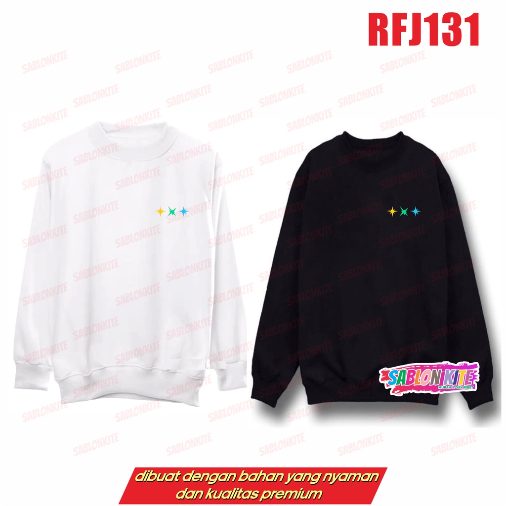 MURAH!!! SWEATER HOODIE KPOP BINTANG LOGO DEPAN RFJ131