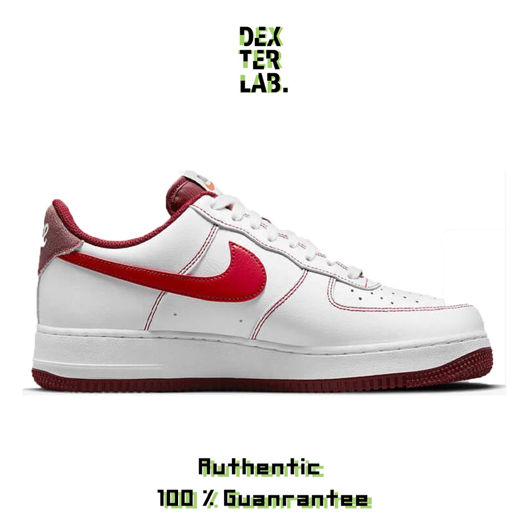NIKE AIR FORCE 1 07 - WHITE / UNIVERSITY RED - TEAM RED-SAIL