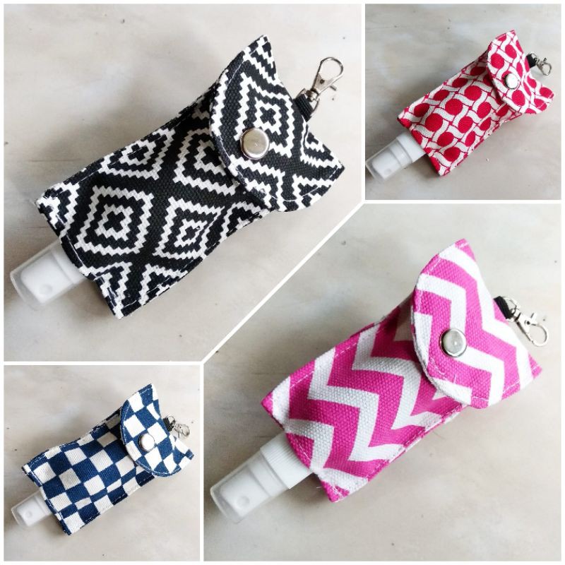 Handsanitizer Holder Motif Pattern / Gantungan Pouch Hand Sanitizer Cover (Tanpa Handsanitizer)