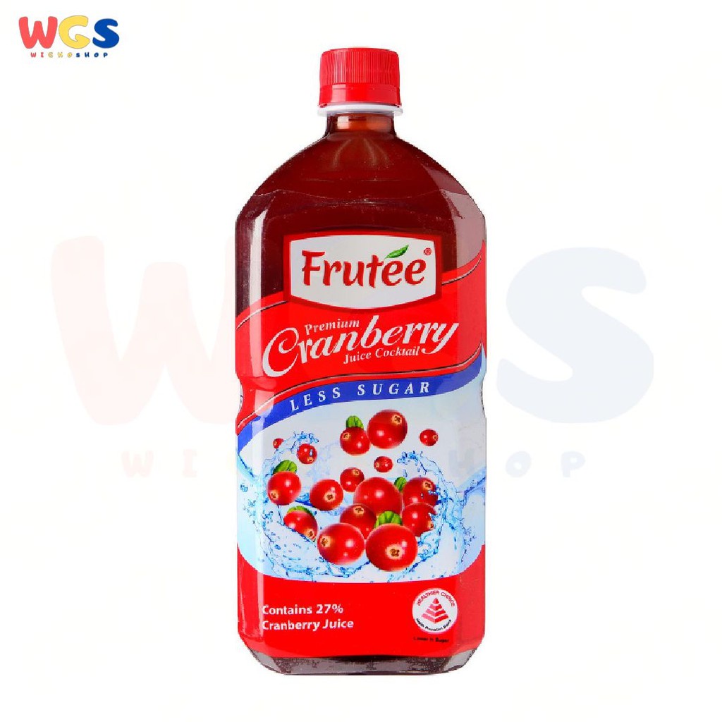 

Frutee Premium Cranberry Juice Cocktail Less Sugar 975ml – Jus Cranberry Segar Rendah Gula