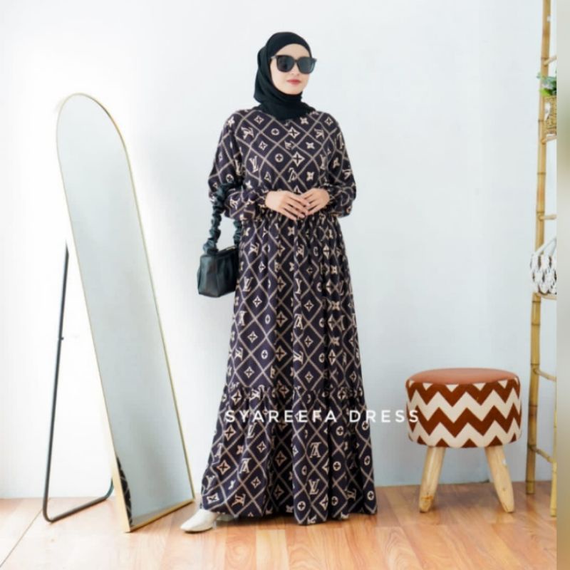 syarefa dress by yayuku/gamis premium