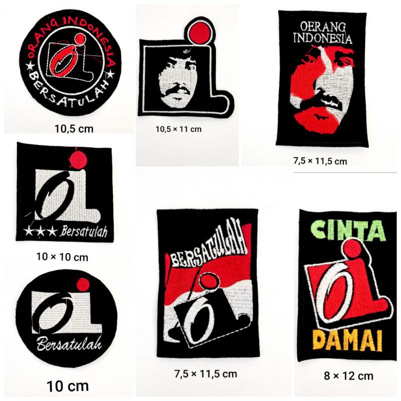 bordir oi/iwan fals ukuran sedang