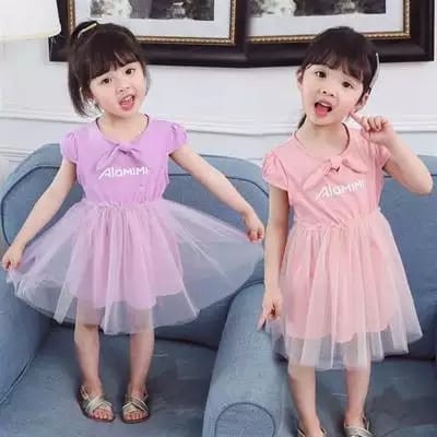 (TERMURAH) | 1 - 4 Tahun - Dress Jia Li - Dress Tutu Kualitas Import Sabrina Korea Style Anak Perempuan BayI