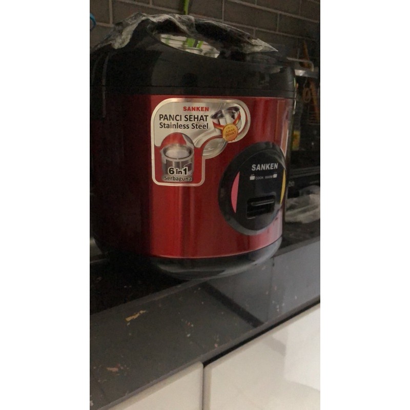 Sanken Rice Cooker Merah Original
