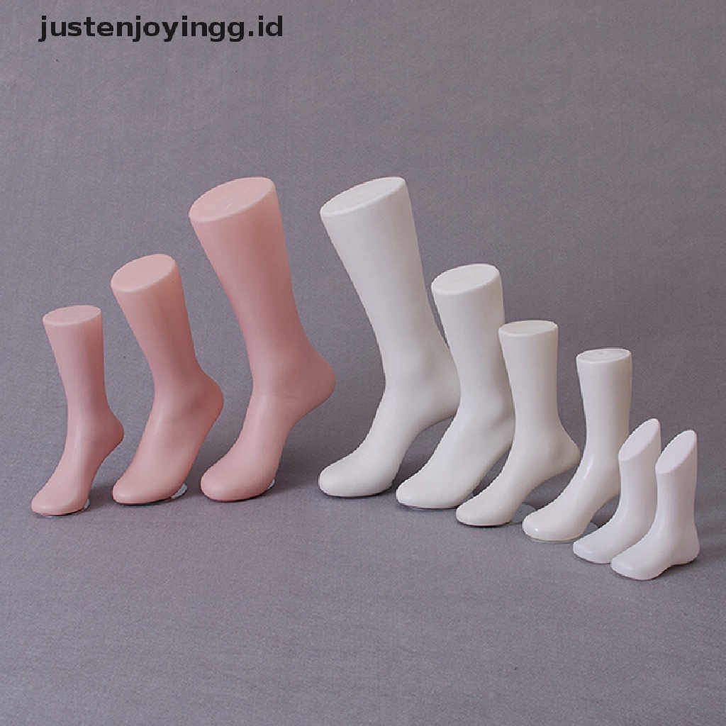 1pc Manekin Kaki Anak Bahan Plastik Keras Untuk Display Sepatu / Kaos Kaki