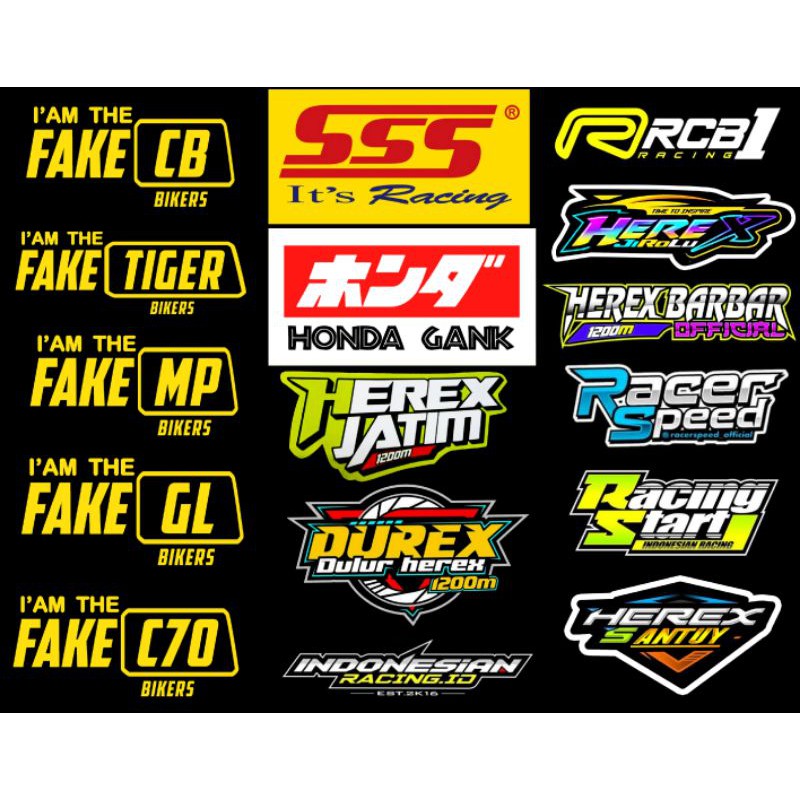 sticker pack herex isi 17 pcs