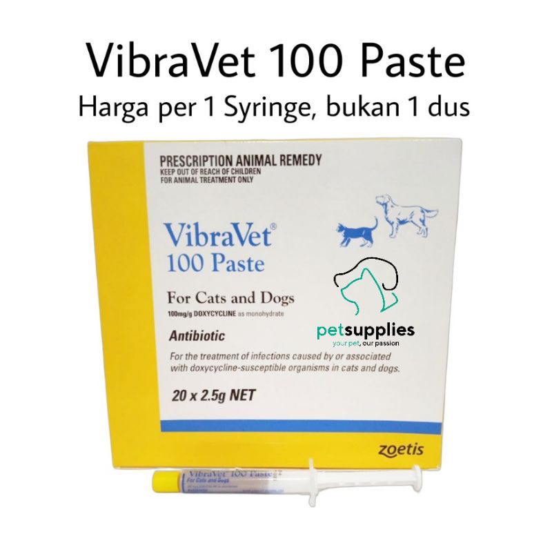 Obat Flu Kucing Anjing Vibravet harga 1 pcs